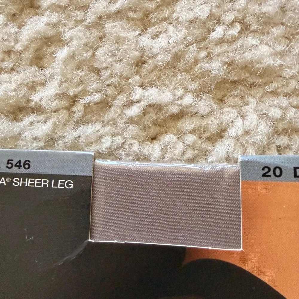 Givenchy Total Control 546 Shimmery Sheer Tights Silver Fox‎ Size C Sandal Toe